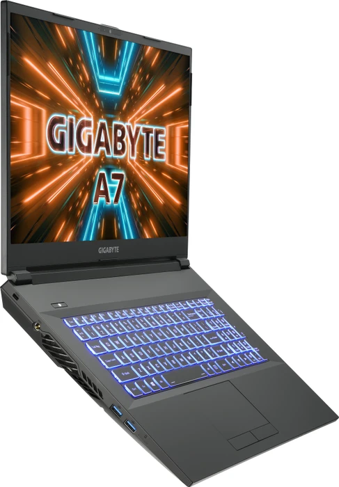 GIGABYTE A7, Ryzen 9 5900HX, 16GB RAM, 512GB SSD, GeForce RTX 3070, DE