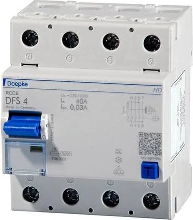 Doepke Fehlerstromschutzschalter DFS 4 040-4/0,03-A HD