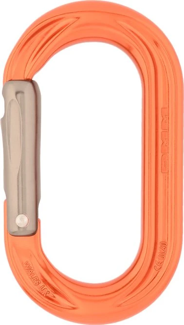 DMM PerfectO straight Schnappkarabiner orange/titanium
