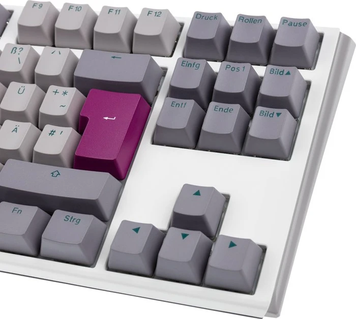 Ducky One 3 TKL, Mist Grey, PBT, LEDs RGB, MX RGB ERGO CLEAR, USB, DE