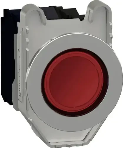 Schneider Electric Leuchtdrucktaster Harmony XB4F, 30mm, 1Ö+1S, rot, 230 V, rot