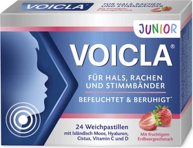 Voicla Junior Erdbeere Weichpastillen, 24 Stück