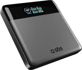 SBS Mobile Power Bank Display 100W 20000mAh grau