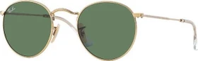 Ray-Ban RB3447 Round Metal 50mm gold/grün