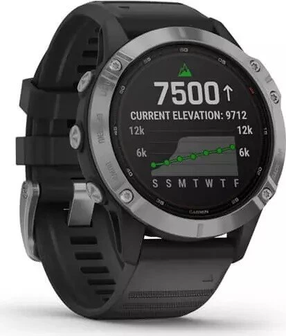 Garmin Fenix 6S Solar silber/schwarz