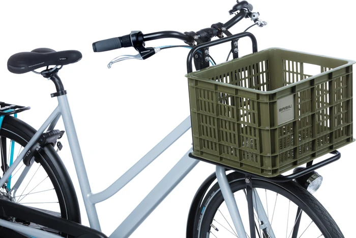 Basil Crate M Fahrradkorb moss green