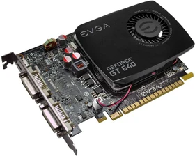 EVGA GeForce GT 640 Single-Slot, 2GB DDR3, 2x DVI, Mini HDMI
