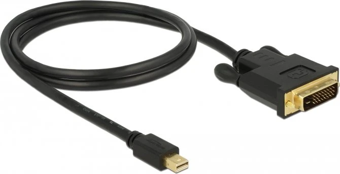 DeLOCK Mini DisplayPort 1.1 [Stecker] auf DVI-D 24-Pin [Stecker] Kabel