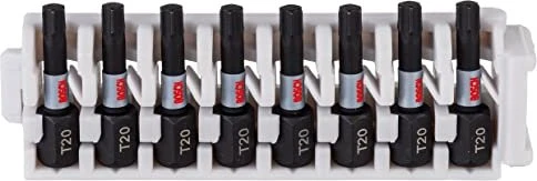 Bosch Professional Impact Control Power Torx Bit 1/4", T20x25mm, 8 Stück