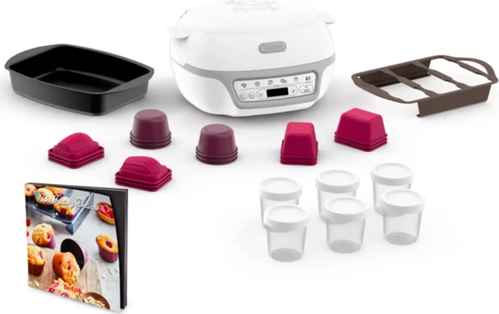 Tefal KD8121 Cake Factory Délices Silver Maxi Pack Kuchenbackautomat