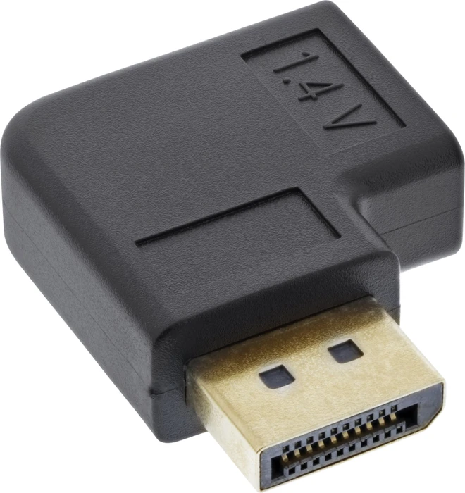InLine DisplayPort [Buchse] auf Displayport [Stecker] Adapter links gewinkelt