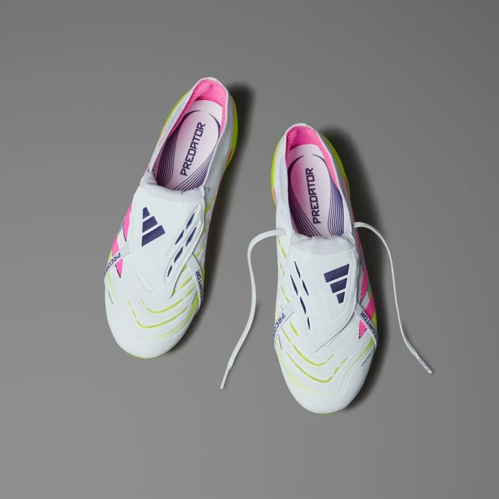 adidas Predator Elite Fold-Over Tongue FG cloud white/lucid pink/lucid lemon