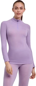 Falke Wool-Tech Zip-Neck Funktionsshirt langarm light lilac (Damen)