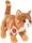 Teddy Hermann Katze stehend 20cm rot getigert (90682)