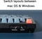 Keychron V6 Max, Carbon Black, 100% Fullsize, LEDs RGB, hot-swap, Gateron Jupiter RED, USB/Bluetooth, US Vorschaubild