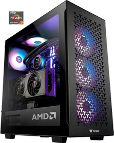 Thermaltake AMD Pro Edition, schwarz, Ryzen 7 7800X3D, 32GB RAM, 2TB SSD, Radeon RX 7800 XT (PC-000053-DE)