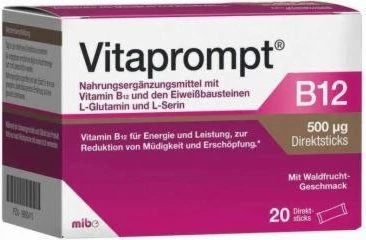 Vita Aktiv B12 mit Eiweißbausteinen Sticks, 20 Stück