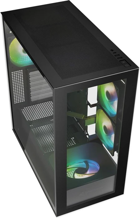 Sharkoon Rebel C60 RGB Black, Glasfenster