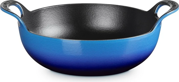 Le Creuset Balti Dish Gusseisen Bräter rund 24cm 2.7l azure