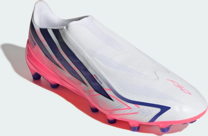 adidas F50 Hyperfast League Laceless AG cloud white/solar purple/solar turbo