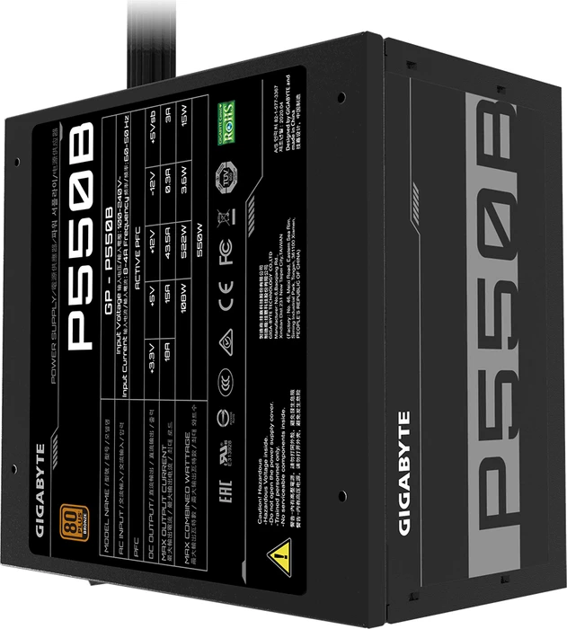 GIGABYTE P550B 550W, ATX 2.31