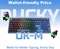 Ducky OK-M-75, Black and Blue, KKT Red Wine Linear, USB/Bluetooth, DE Vorschaubild