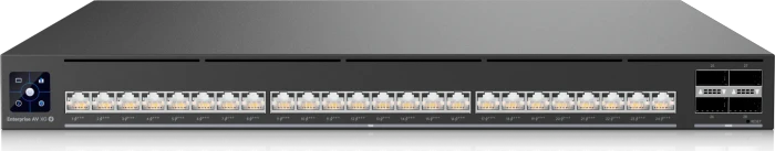 Ubiquiti UniFiSwitch Enterprise Audio/Video XG 24 PoE Rackmount 10G Managed Switch, 24x RJ-45, 4x QSFP28, 2150W PoE++