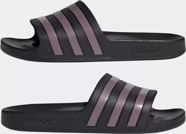 adidas Aqua Adilette core black/matt purple (Damen)