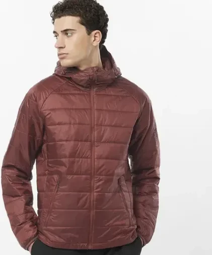 Salomon Outline Hooded Funktionsjacke rum raisin (Herren)