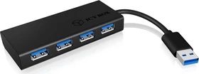 RaidSonic Icy Box IB-AC6104-B schwarz, USB-A 3.0 [Stecker] (70408)