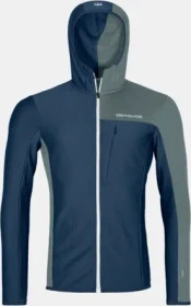 Ortovox Fleece Light Grid Hooded Funktionsjacke deep ocean (Herren)