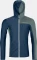 Ortovox Fleece Light Grid Hooded Funktionsjacke deep ocean (Herren) Vorschaubild