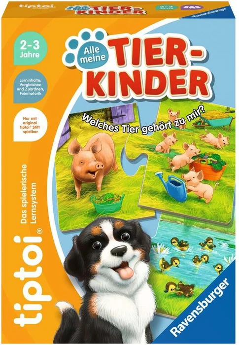 Ravensburger tiptoi Puzzle: Alle meine Tierkinder