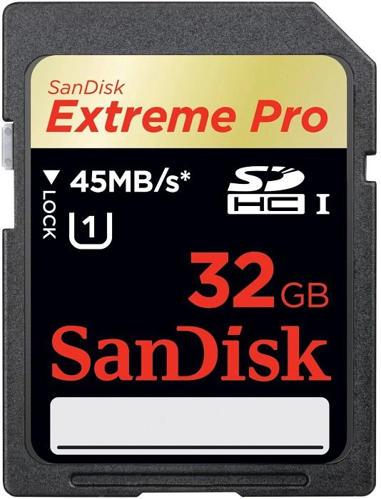 SanDisk Extreme PRO R45/W45 32GB, UHS-I, Class 10