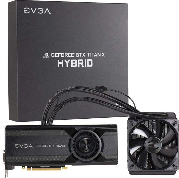 EVGA GeForce GTX Titan X Hybrid, 12GB GDDR5, DVI, HDMI, 3x DP