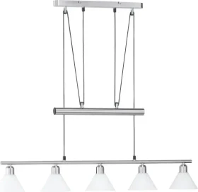Trio Stamina Pendelleuchte 5-flammig nickel