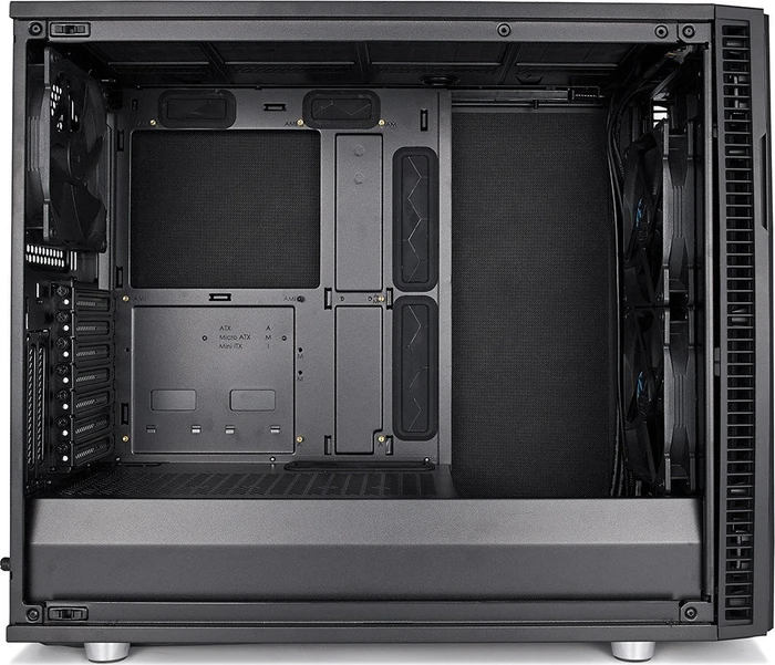 Fractal Design Define R6 Blackout TG, Glasfenster, schallgedämmt