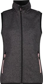 CMP Knit-Tech Fleece Weste nero/rose (Damen)