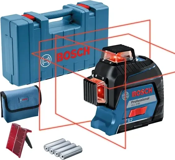 Bosch Professional GLL 3-80 Batterie-Linienlaser inkl. Koffer + Zubehör