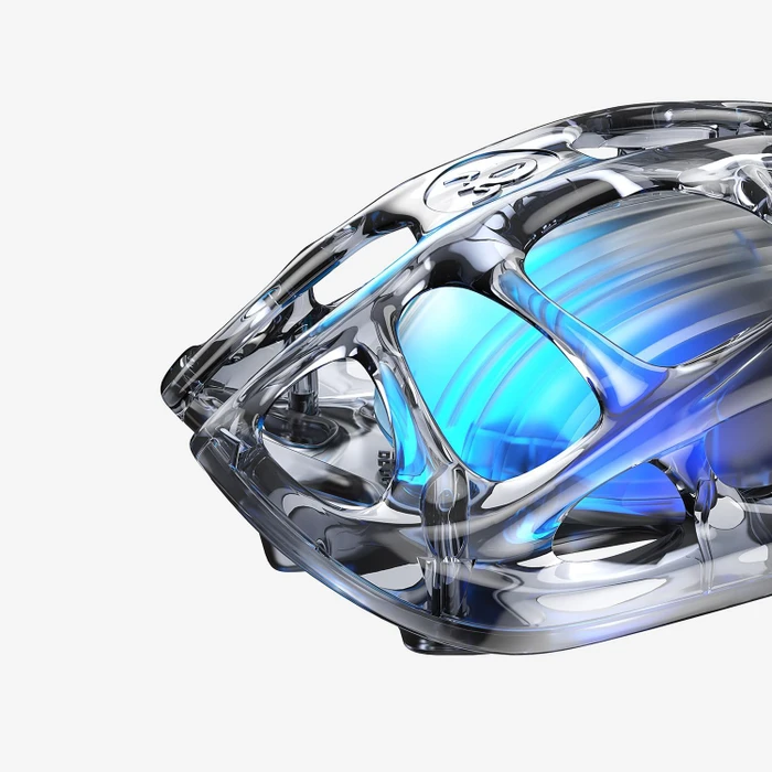 GravaStar Mercury M2 Wireless Gaming Mouse, Transparent Black, USB/Bluetooth