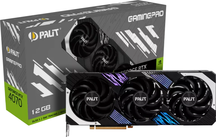 Palit GeForce RTX 4070 GamingPro, 12GB GDDR6X, HDMI, 3x DP