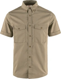 Fjällräven Övik Air Stretch Hemd kurzarm suede brown (Herren)