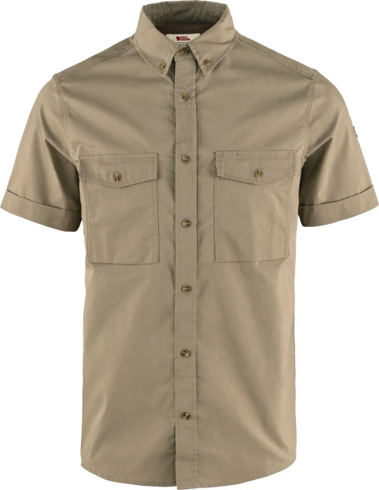 Fjällräven Övik Air Stretch Hemd kurzarm suede brown (Herren)