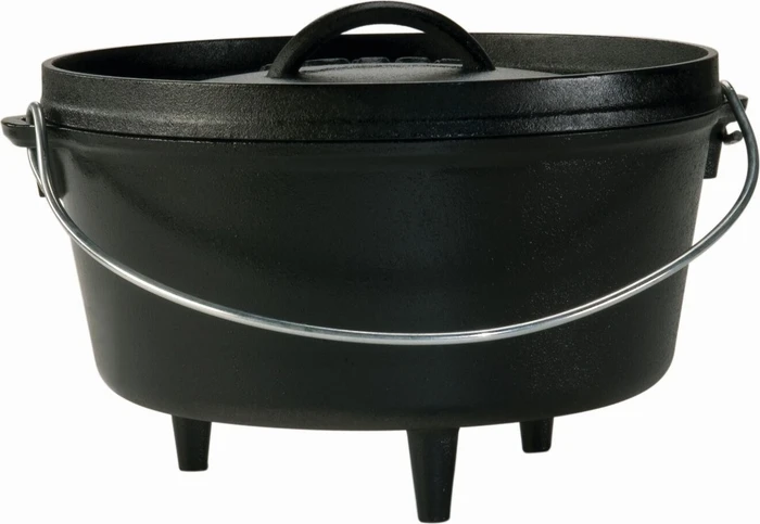 Lodge 10 Inch Gusseisen Deep Camp Dutch Oven Kochtopf