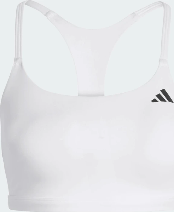 adidas Optime Essentials Light-Support Sport-BH weiß (Damen) (JN3491) – Bild 4 von 6