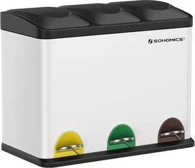 Songmics 45l weiß/schwarz