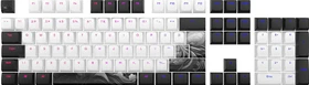 Dark Project Ink Multilingual Keycaps, Kunststoff (PBT) Double-Shot, CSA-Profil, weiß/schwarz, 177 Tasten, ANSI & ISO