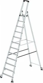 Günzburger Steigtechnik Alu Stufen-Schiebeleiter, 12 Stufen