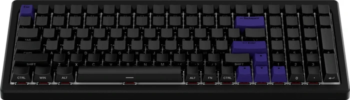 Ducky Cushion 98, Matte Black, Shush Silent Red Linear, USB/Bluetooth, US