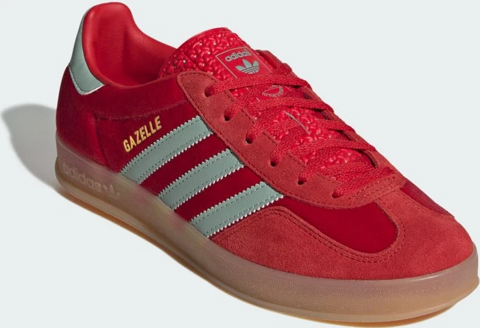 adidas Gazelle Indoor better scarlet/hazy green/gum